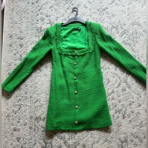 Bloggers FAV Zara Green Long Sleeve Dress